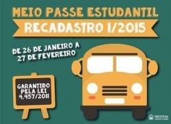 Montes Claros - Recadastramento para acesso ao meio passe acontecerá até dia 27
