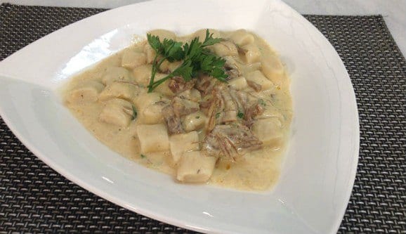 Gastronomia - Receita de Nhoque de batata doce com molho de costela