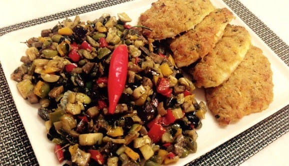 Gastronomia - Receita de Tilápia ao forno com Caponata