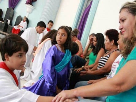 Montes Claros - Paróquia São Sebastião, realizou pelo segundo ano consecutivo a missa de lava pés infantil