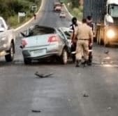 Norte de Minas - Grave acidente deixa um morto e dois feridos em Salinas