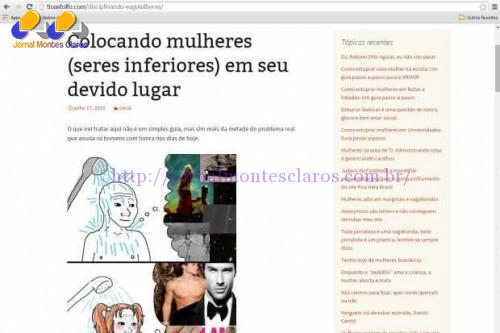 Site prega violência contra as mulheres e incentiva estupro  