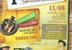 Cultura Moc - Festival de música Sertaneja anima a comunidade de Santa Bárbara