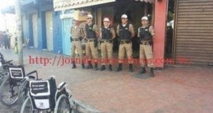 Montes Claros - Polícia Militar faz blitz educativa na semana do trânsito no centro de Montes Claros