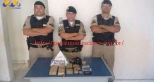 Materais incautados pela Polícia Militar comandada pelo Sgt. Renê