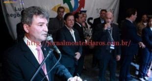 Edilson Torquato, presidente, destacou em sua fala que a missão da Associação Comercial Industrial e de Serviços de Montes Claros – ACI – é fomentar o desenvolvimento. Foto: Dione Afonso