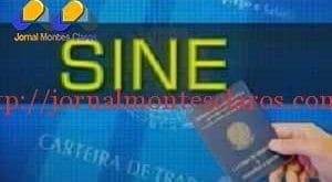 Vagas do Sine em Montes Claros – 08/09/2015