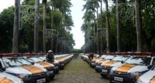 No dia 10 de dezembro foram entregues 113 viaturas para o policiamento de trânsito e do meio ambiente