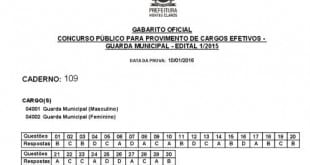Gabarito do Concurso da Guarda Municipal de Montes Claros já está disponível