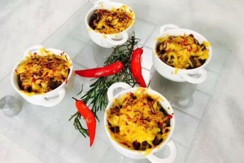 Gastronomia - Receita de Picadinho de carne gratinado com queijo