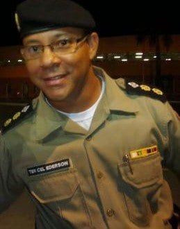 Tenente Coronel Ederson da Cruz Pereira, do Décimo Batalhão da Polícia Militar em Montes Claros