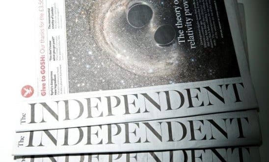 The Independent passará a ser 100% digital a partir de 26 de março