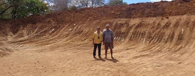 Faltam construir mais 20 pequenas barragens para a conclusão do projeto