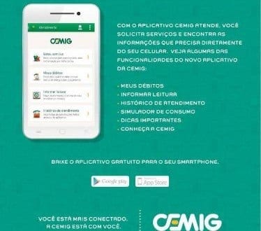 MG - Clientes já podem pagar a fatura de energia da Cemig via aplicativo