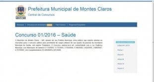 Inscrições para concurso da Saúde em Montes Claros têm início e data da prova é alterada