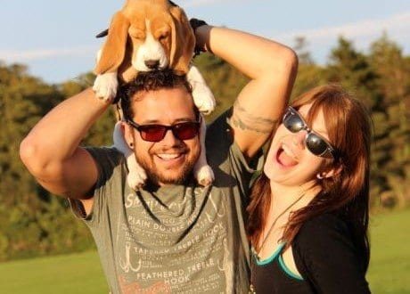 Eduardo Giansante, Mah Marra e Danone, beagle mascote do casal