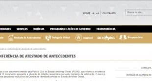 Serviço para retirada do atestado está disponível no site da Polícia Civil