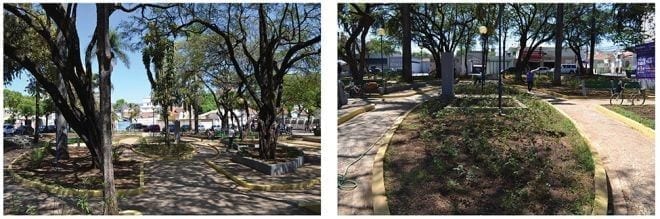 Montes Claros - Praça do Automóvel Clube recebe revitalização
