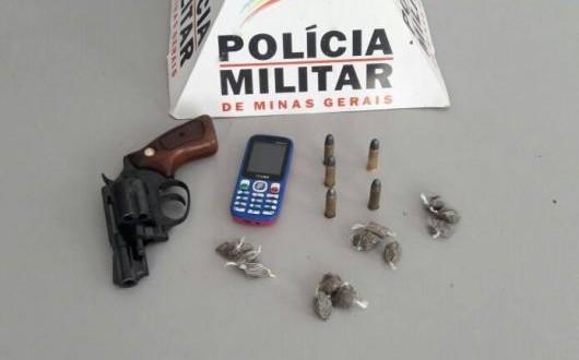 Norte de Minas - Jovens são presos por tráfico de drogas e porte ilegal de arma de fogo em Brasília de Minas