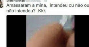 Jovem postou foto da vítima do Rio de Janeiro e ironizou o estupro (Foto: Reprodução)