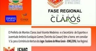 Montes Claros - Fase regional dos JEMG começa hoje em Montes Claros