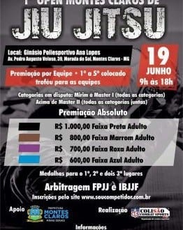 Montes Claros - Torneio de Jiu-jitsu vai reunir mais de 300 atletas em Montes Claros