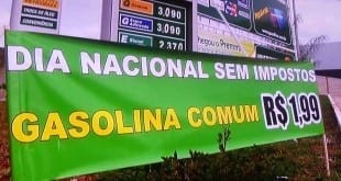 Montes Claros - Amanhã, posto de combustíveis vai vender o litro da gasolina a R$ 1,99