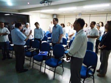 Projeto “ Mãos que Curam – Transcender as Mãos que Curam para as Mãos Divinas”, uma iniciativa da Capelania Hospitalar da Santa Casa