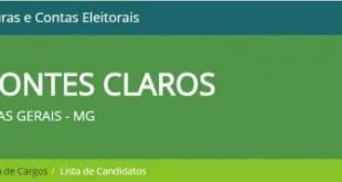 Eleições 2016 - TSE divulga dados dos candidatos a prefeito em Montes Claros