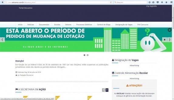 Montes Claros - Prazo para mudança de lotação na SME vai até 30 de novembro