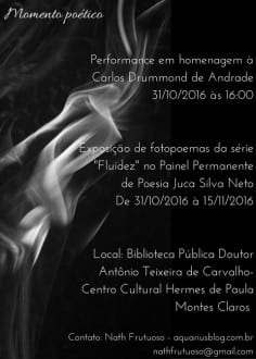 Cultura Moc - Painel Permanente de Poesia Juca Silva Neto apresenta da série “Fluidez”