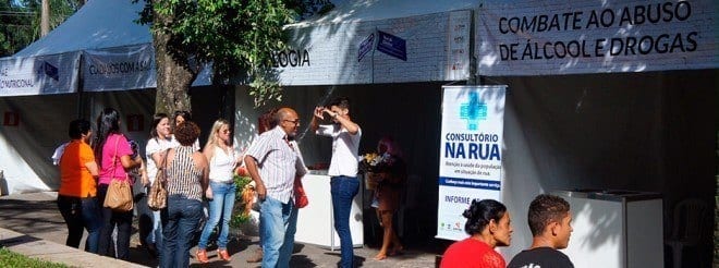 Ação 'Rua de Direitos' realizada em abril de 2016, em Ipatinga, no Território Vale do Aço