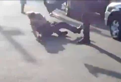Vídeo - Marido de delegada agride funcionária de clube violentamente com tapa e chute