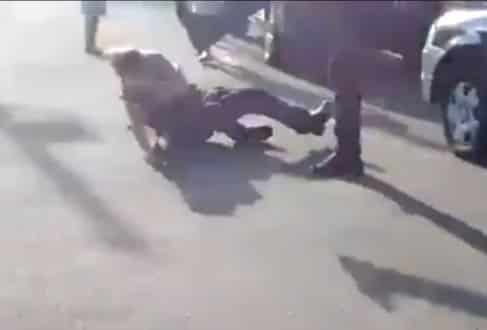 Vídeo - Marido de delegada agride funcionária de clube violentamente com tapa e chute
