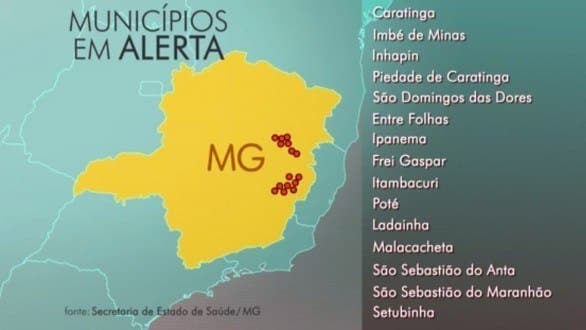 MG - Sobe para 30 o número de mortes por suspeita de febre amarela em Minas