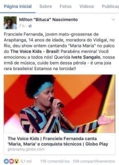 TV - Participante do 'The Voice Kids' presta queixa após ataque racista