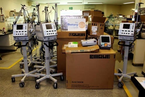 Montes Claros - Santa Casa de Montes Claros recebe equipamentos doados pelo Rotary