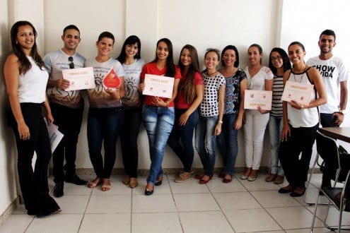 Grupos de voluntários que participaram da 1ª Gincana Doe Vida