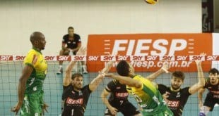 Vôlei - Montes Claros Vôlei é superado pelo SESI/SP