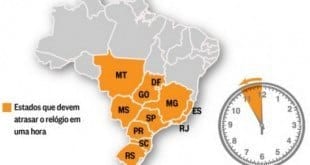 Horário de verão termina no próximo domingo (19/02/2017)