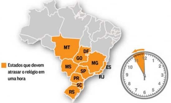 Horário de verão termina no próximo domingo (19/02/2017) 