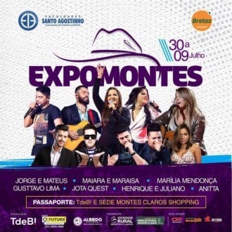 Cultura Moc - Calendário dos shows da Expomontes é divulgado