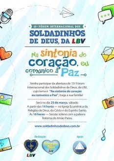 Montes Claros - 15º Fórum Internacional dos Soldadinhos de Deus em Montes Claros