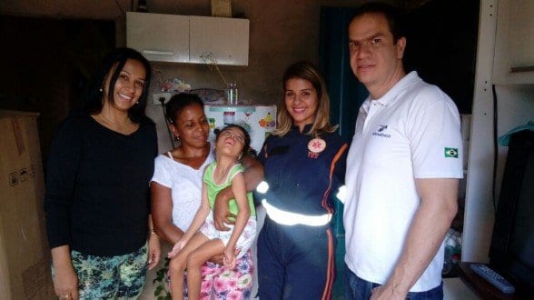Montes Claros - Colaboradora mobiliza SAMU para ajudar família carente