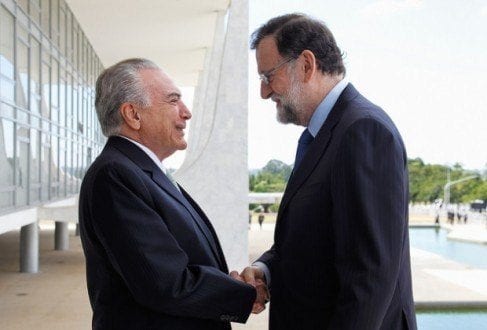 Temer e primeiro-ministro da Espanha se reúnem no Palácio do Planalto
