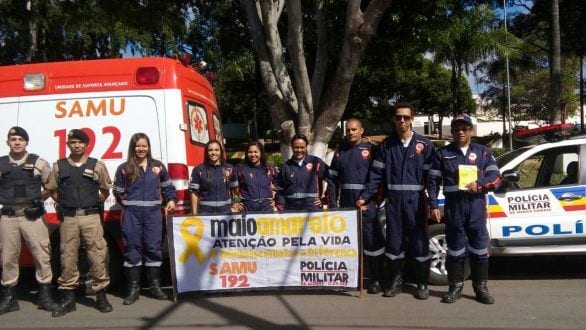 Norte de Minas - SAMU realizada Maio Amarelo nas bases descentralizadas