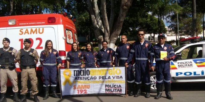 Norte de Minas - SAMU realizada Maio Amarelo nas bases descentralizadas