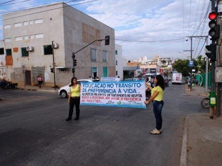 Montes Claros - Campanha do hospital Dilson Godinho visa conscientizar motoristas para educação e segurança no trânsito