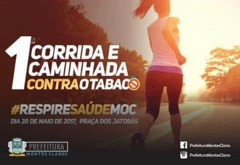 Montes Claros - Corrida e Caminhada Contra o Tabaco: Primeiro lote de inscrições vai até quarta-feira