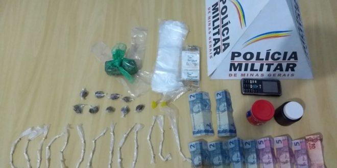 Norte de Minas - PM apreende drogas em bar e prende um homem em São Francisco